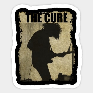 The Cure - RETRO BLACKWHITE Sticker